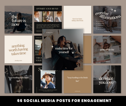 66 Social Media Engagement Posts with Photos Included!