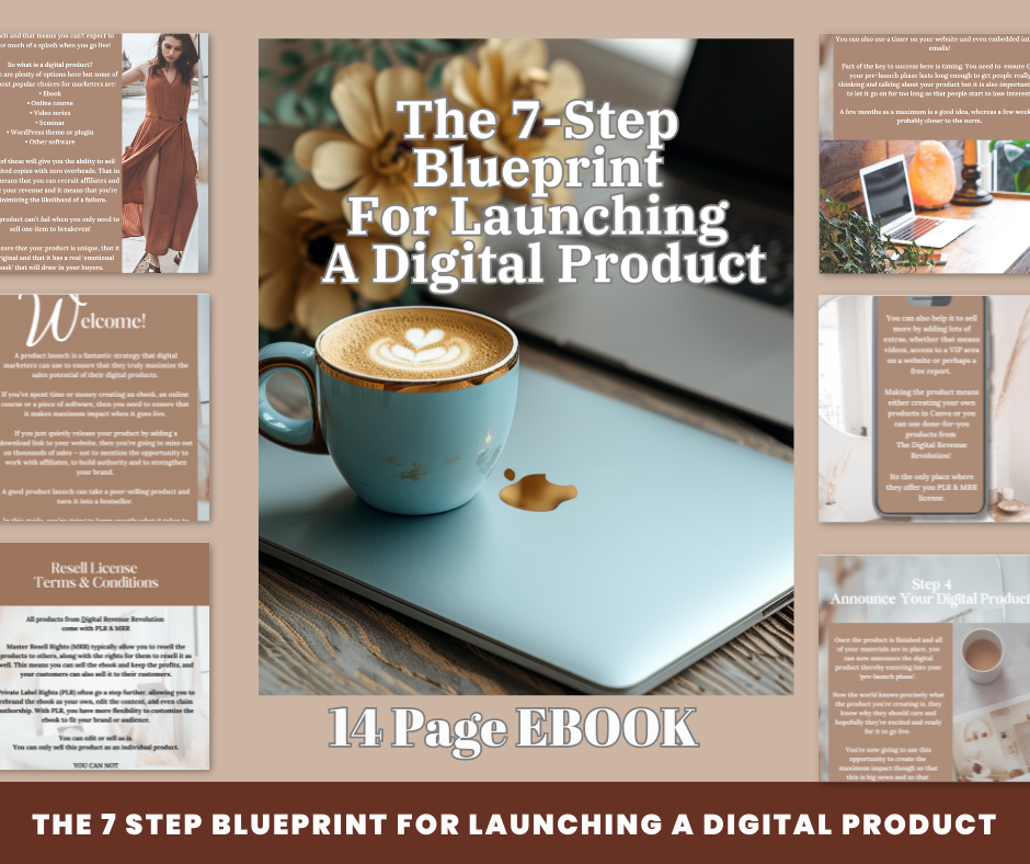 The 7 Step Blueprint to Launching A Digital Product