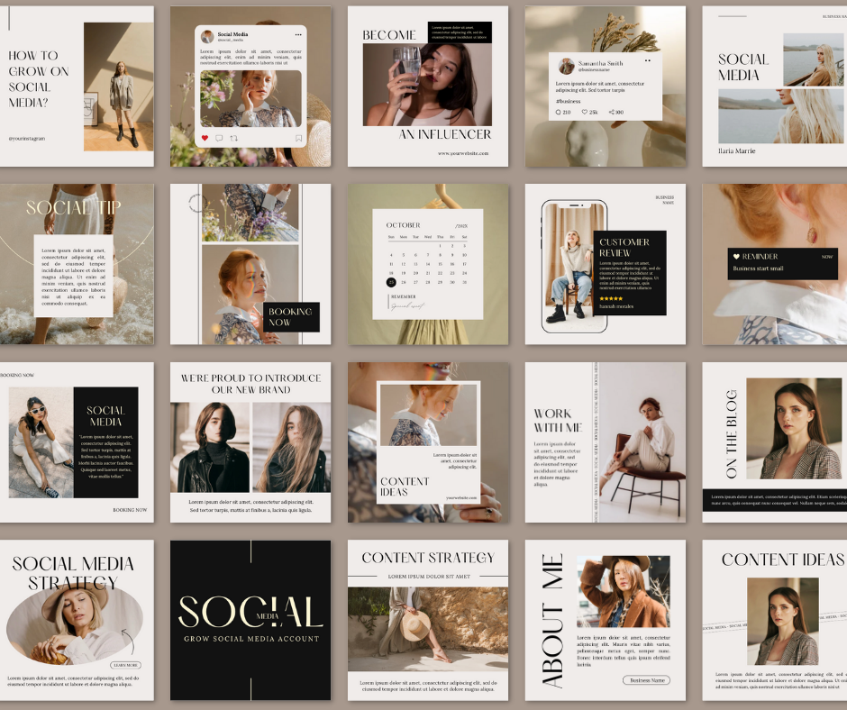 200 Design Social Media Posts and Stories Bundle for Instagram! Resell ...