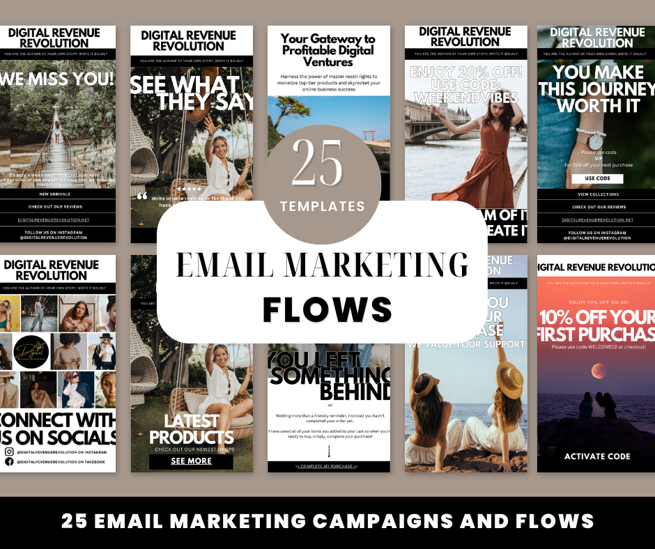 25 EMAIL MARKETING  FLOWS FOR EMAIL AUTOMATION