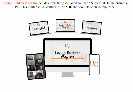 Legacy Builder Interactive Program With 8 FREE Bonuses Included!